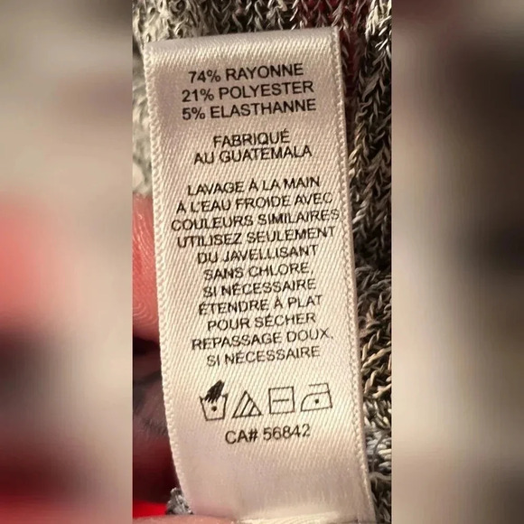 Express One Eleven, Size S, Light Grey Strappy Long Sleeve Top - Picture 12 of 12